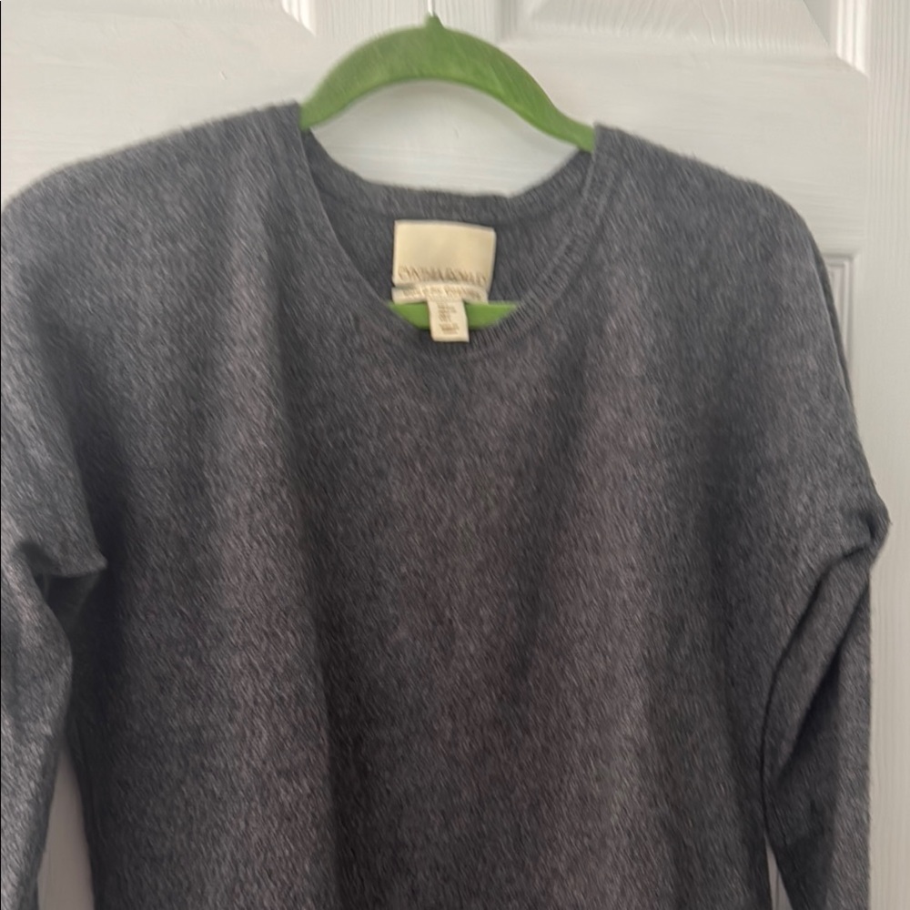 Cynthia Rowley Gray Classic Crew Neck Sweater